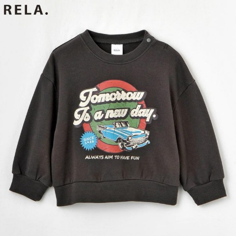 ベビー　長袖トレーナー（90・100cm・RELA.）