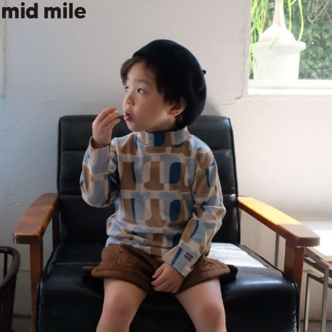 ベビー　長袖Tシャツ（80・90・100cm・midmile）