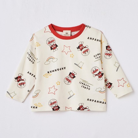 ベビー　長袖Tシャツ（90・100cm・アンパンマン）