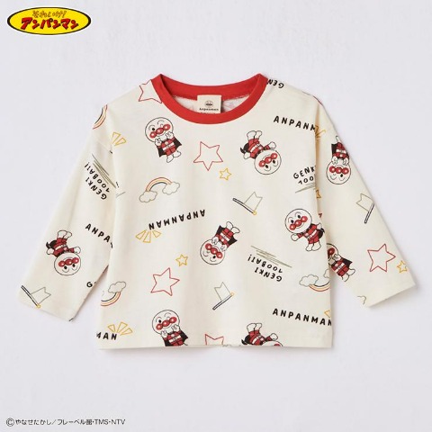 ベビー　長袖Tシャツ（90・100cm・アンパンマン）