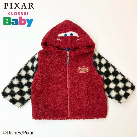 ベビー　ボアフードジャケット（90･100cm・DisneyPixar）