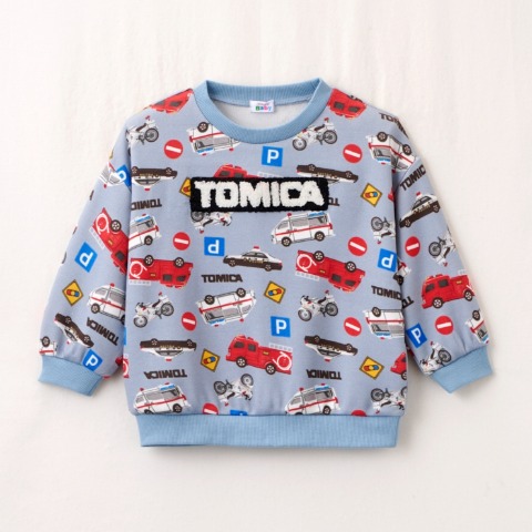 ベビー　プルオーバー（90・100cm・トミカ/FIBER HEAT）