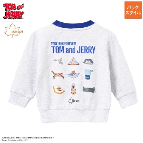 ベビー　トレーナー（90・100cm・TOM and JERRY×LOGOS DAYS）