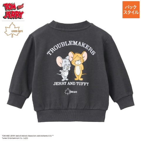 ベビー　トレーナー（90・100cm・TOM and JERRY×LOGOS DAYS）
