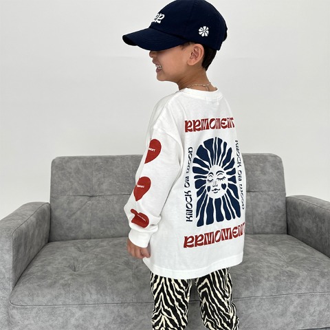 ベビー　長袖Ｔシャツ(80～100cm・RRmoment/RINA)