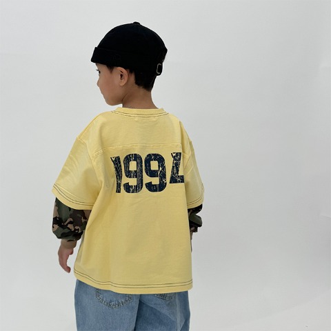 ベビー　レイヤード風長袖Ｔシャツ(80～100cm・RRmoment/RINA)