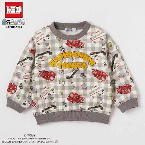 ベビー　プルオーバー（90・100cm・トミカ&ぱぴだんぶい）