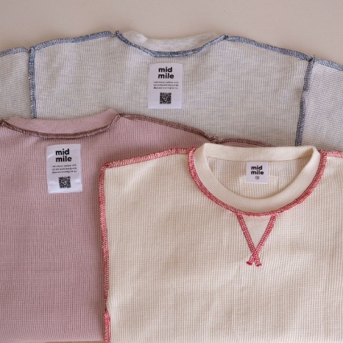 ベビー　長袖Tシャツ（80～100cm・midmile/むくぞー）