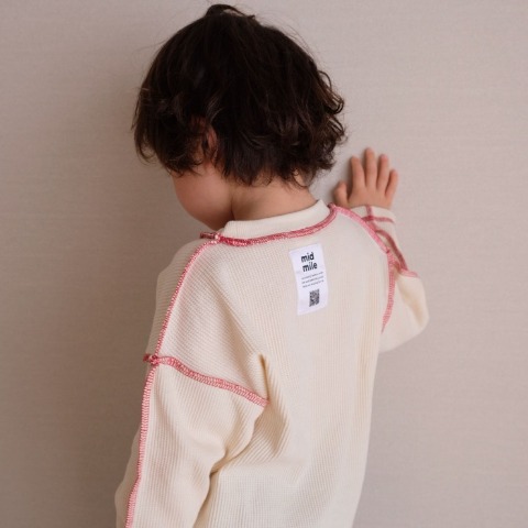ベビー　長袖Tシャツ（80～100cm・midmile/むくぞー）
