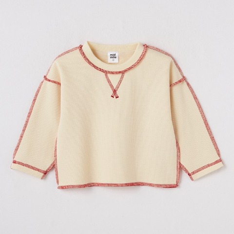 ベビー　長袖Tシャツ（80～100cm・midmile/むくぞー）