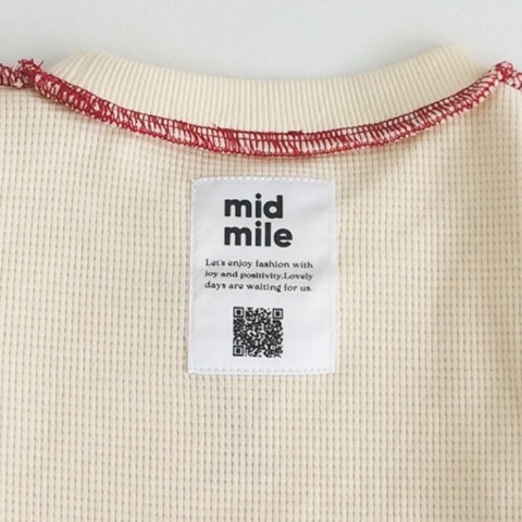 ベビー　長袖Tシャツ（80～100cm・midmile/むくぞー）