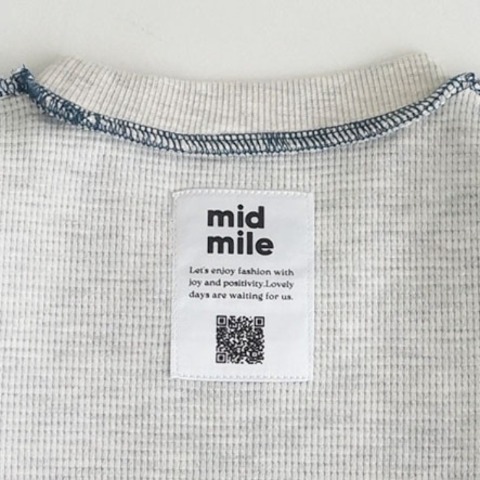 ベビー　長袖Tシャツ（80～100cm・midmile/むくぞー）