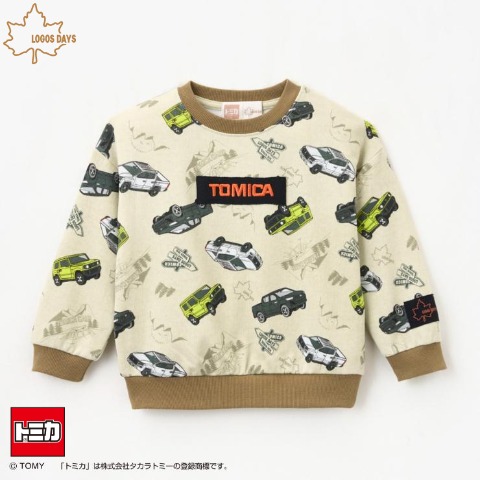 ベビー　プルオーバー（100cm・トミカ×LOGOS DAYS）