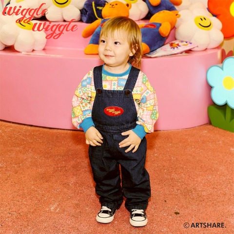 ベビー　サロペット（90・100cm・wiggle wiggle）