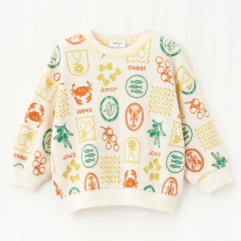 ベビー　長袖Tシャツ(80～100cm・OP1ST./saki)