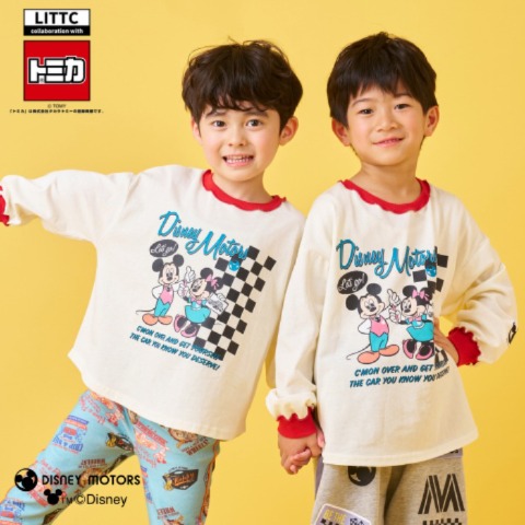 ベビー　Ｔシャツ（90・100cm・LITTC/DISNEY MOTORS COLLECTION）