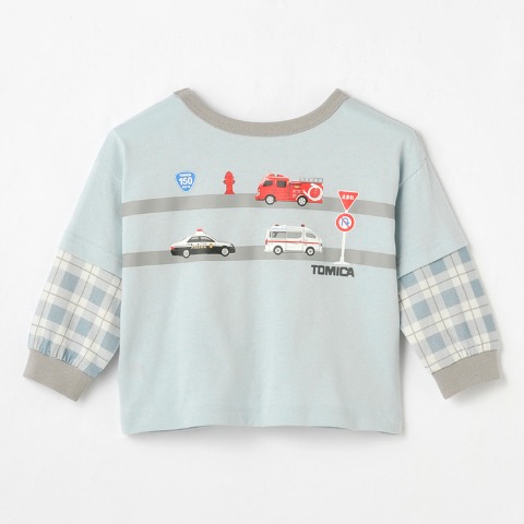 ベビー　長袖Tシャツ（90・100cm・TOMICA/どっちもせいかい）