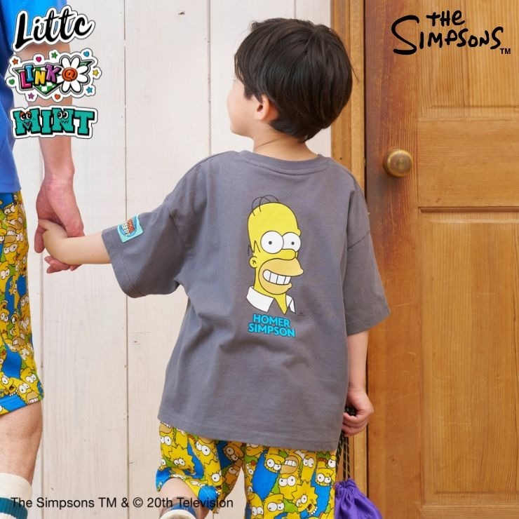 ベビー Tシャツ (90・100cm・LITTC・LINK＠・MINT/シンプソンズ