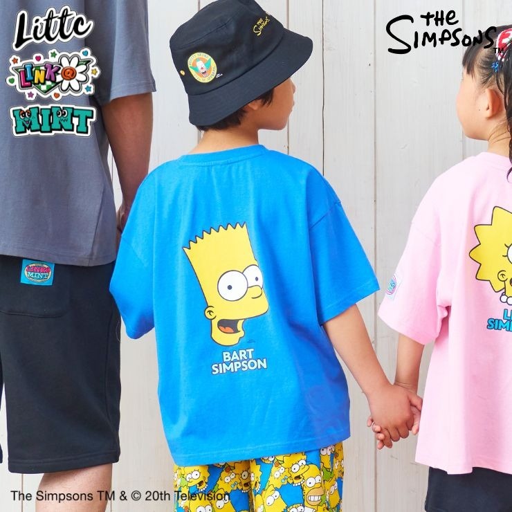 ベビー Tシャツ (90・100cm・LITTC・LINK＠・MINT/シンプソンズ