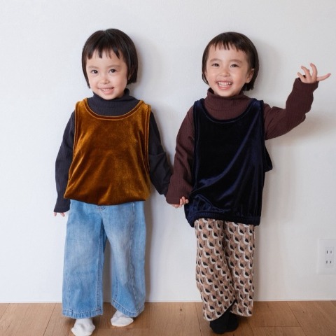ベビー　Tシャツ＋ベストセット　（80～100cm・AI ARAI）