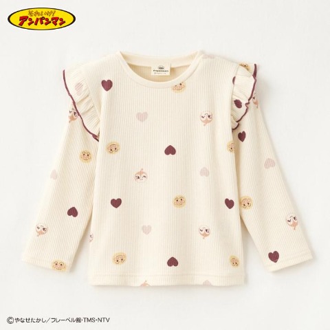 ベビー　長袖Tシャツ（80・90・100cm・アンパンマン）
