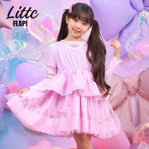ベビー　ワンピース（90・100cm・LITTC FLAP!）