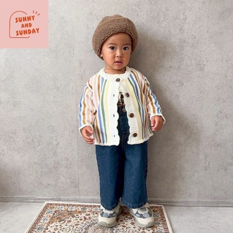 ベビー　ニットカーディガン（80～100cm・suuny and sunday）