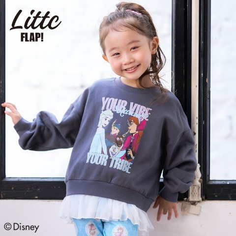 ベビー　裏起毛トレーナー（90cm・100cm・LITTC FLAP!/Disney）