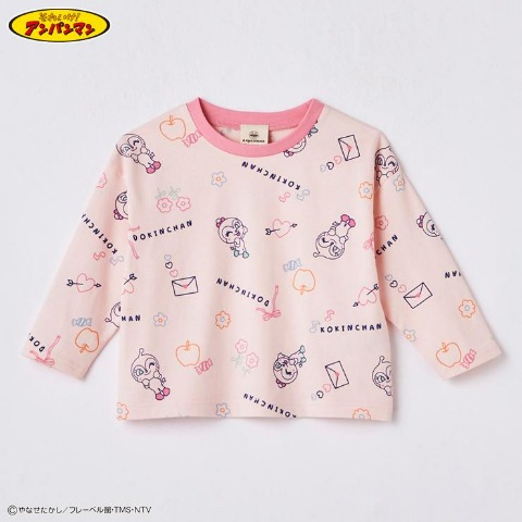 ベビー　長袖Tシャツ（90・100cm・アンパンマン）