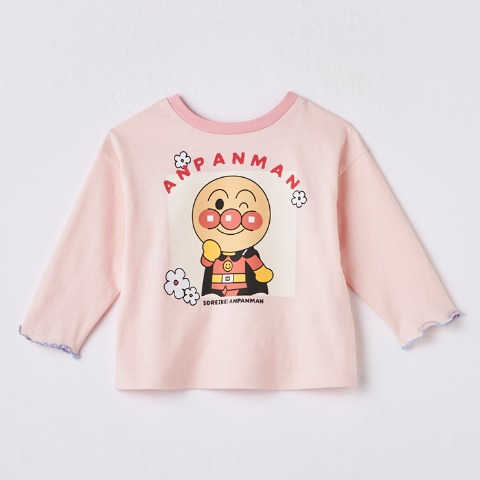 ベビー　長袖Tシャツ（90・100cm・アンパンマン）