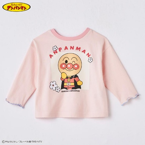 ベビー　長袖Tシャツ（90・100cm・アンパンマン）