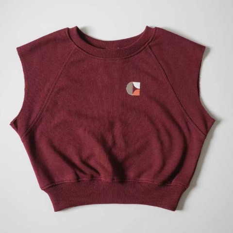 ベビー　裏毛ベスト（90・100cm・Caramelo）