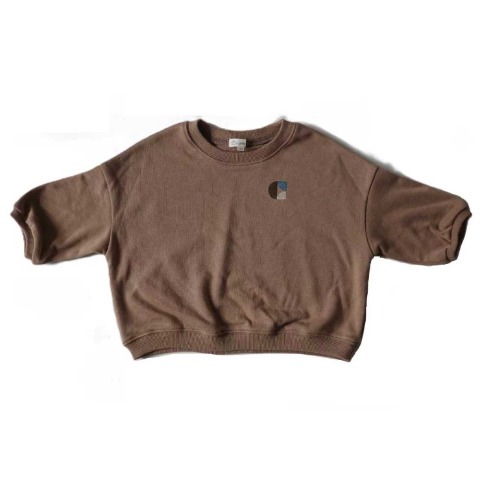 ベビー　裏毛プルオーバー（90・100cm・Caramelo）