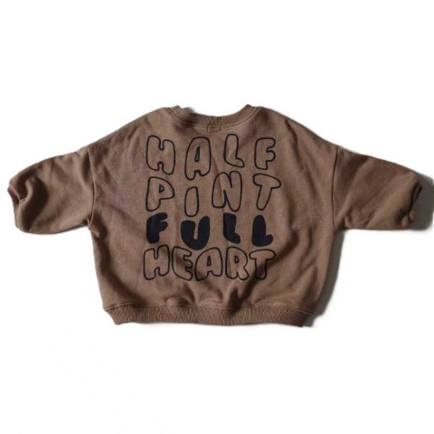 ベビー　裏毛プルオーバー（90・100cm・Caramelo）