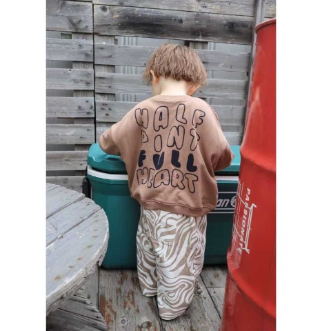 ベビー　裏毛プルオーバー（90・100cm・Caramelo）