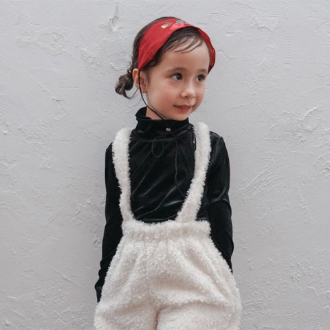 ベビー　ハイネックTシャツ（90・100cm・softchees）