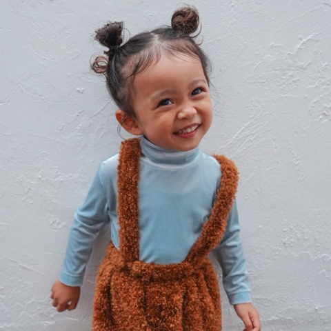 ベビー　ハイネックTシャツ（90・100cm・softchees）