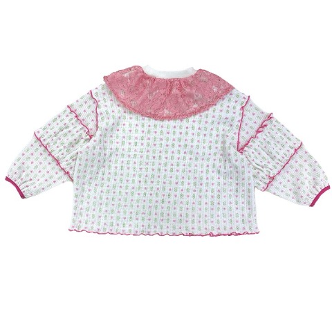 ベビー　襟付き花柄トップス（90・100cm・JUO/airi）