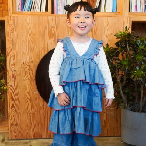 ベビー　ティアードワンピース（90・100cm・JUO/airi）
