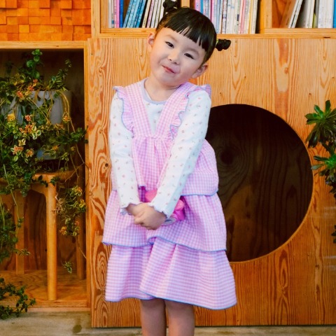 ベビー　ティアードワンピース（90・100cm・JUO/airi）