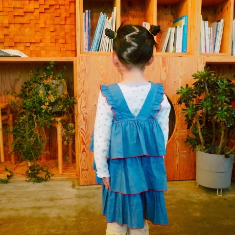 ベビー　ティアードワンピース（90・100cm・JUO/airi）