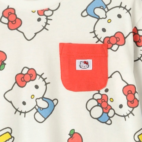 ベビー　長袖Tシャツ（90・100cm・ハローキティ/ヘビロテ）