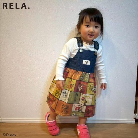 ベビー　ジャンバースカート（90･100cm・RELA.）