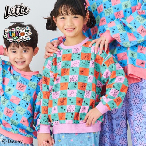 ベビー　トレーナー（90・100cm・LITTC/LINK@/Disney）