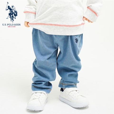 ベビー　デニムニットパンツ（90・100cm・U.S. POLO ASSN.）