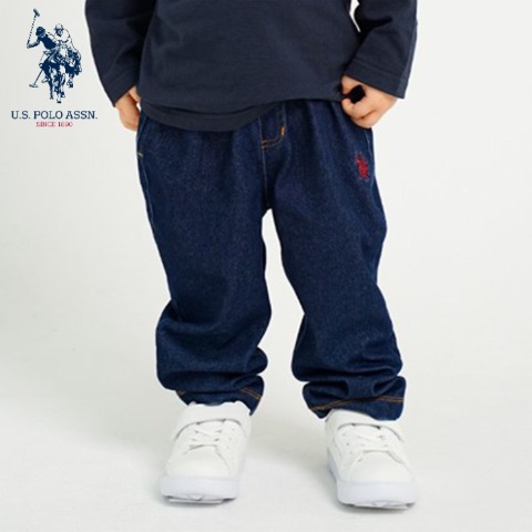 ベビー　デニムニットパンツ（90・100cm・U.S. POLO ASSN.）