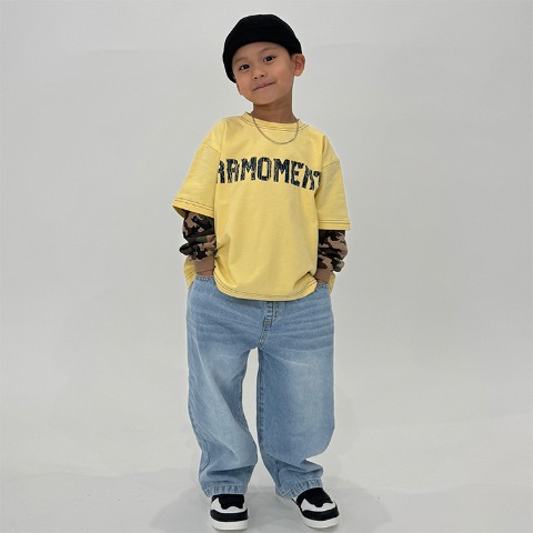 ベビー　ヴィンテージ風デニムパンツ（80～100cm・RRmoment/RINA）