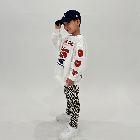 ベビー　ゼブラ柄レギンス(80～100cm・RRmoment/RINA)