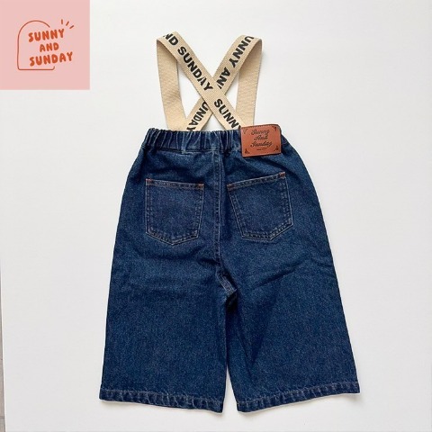 ベビー　サス付きデニムパンツ（80～100cm・suuny and sunday)