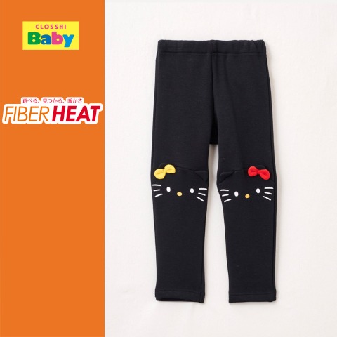 ベビー　レギンス（90・100cm・ハローキティ/FIBER HEAT）